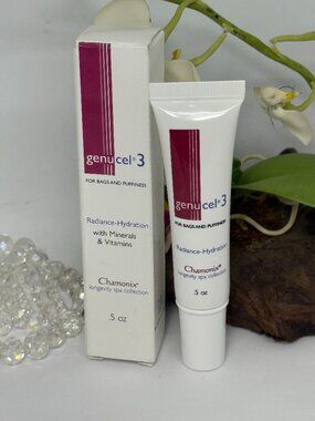 Chamonix Genucel 3 For Eye Bags & Puffiness w/ Minerals & Vitamins - .5 oz -NIB*